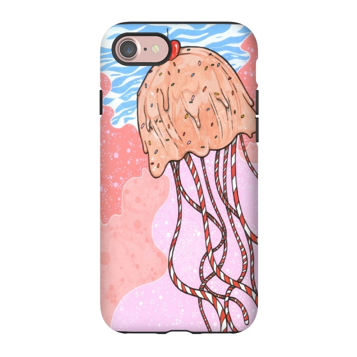 iPhone 7 StrongFit Jellyfish Candy by Varo Lojo