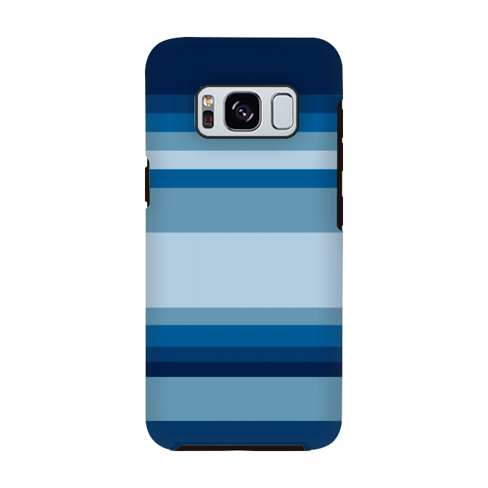 Galaxy S8 StrongFit Blue stripes by Dhruv Narelia