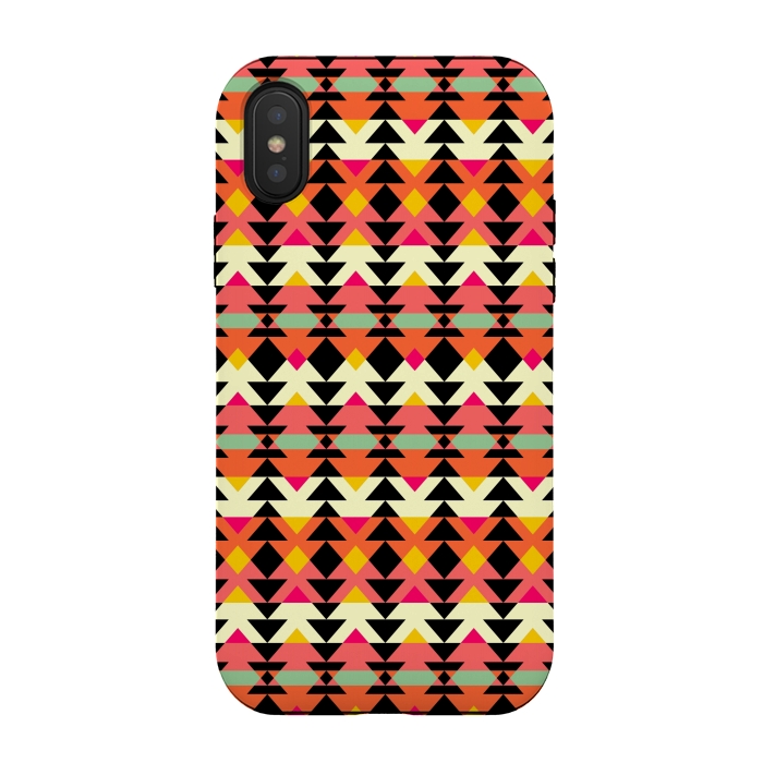 iPhone Xs / X StrongFit Aztec Geometrical Pattern by Dhruv Narelia