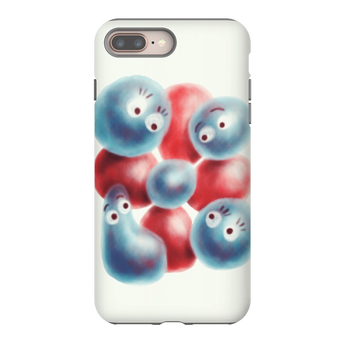 iPhone 7 plus StrongFit Cute Shiny Pearl Characters And Flower by Boriana Giormova