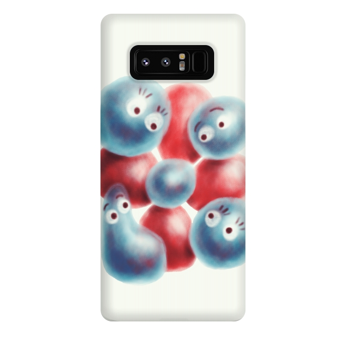 Galaxy Note 8 StrongFit Cute Shiny Pearl Characters And Flower by Boriana Giormova