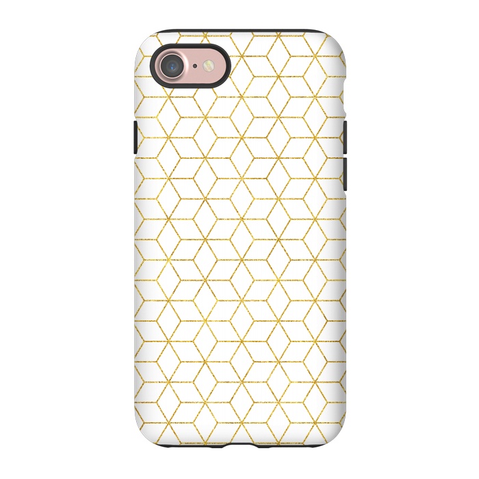 iPhone 7 StrongFit Gold - Geometric by Uma Prabhakar Gokhale