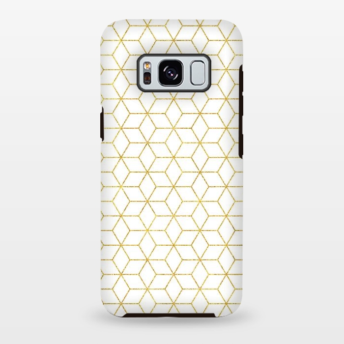 Galaxy S8 plus StrongFit Gold - Geometric by Uma Prabhakar Gokhale
