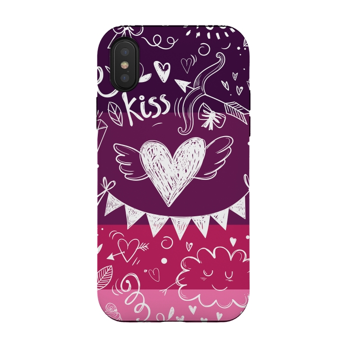 iPhone Xs / X StrongFit Love in four colors by Rossy Villarreal