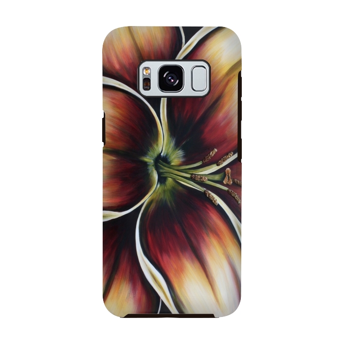 Galaxy S8 StrongFit Sunset Lily by Denise Cassidy Wood