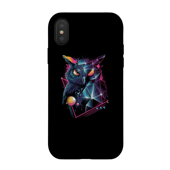 iPhone Xs / X StrongFit Rad Owl by Vincent Patrick Trinidad