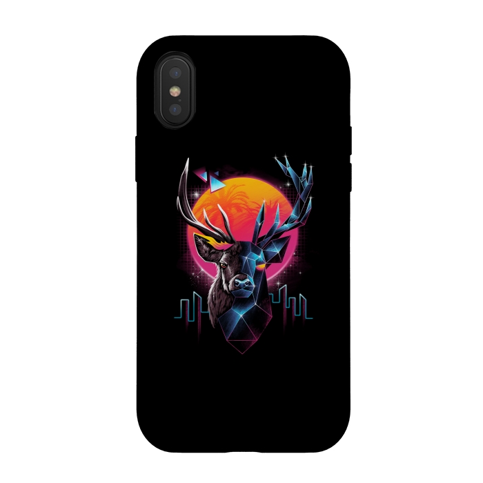 iPhone Xs / X StrongFit Rad Stag by Vincent Patrick Trinidad