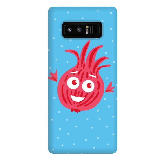 Galaxy Note 8 StrongFit Cute Red Onion Character by Boriana Giormova