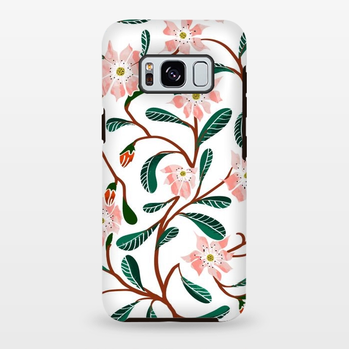 Galaxy S8 plus StrongFit Floral Deco by Uma Prabhakar Gokhale