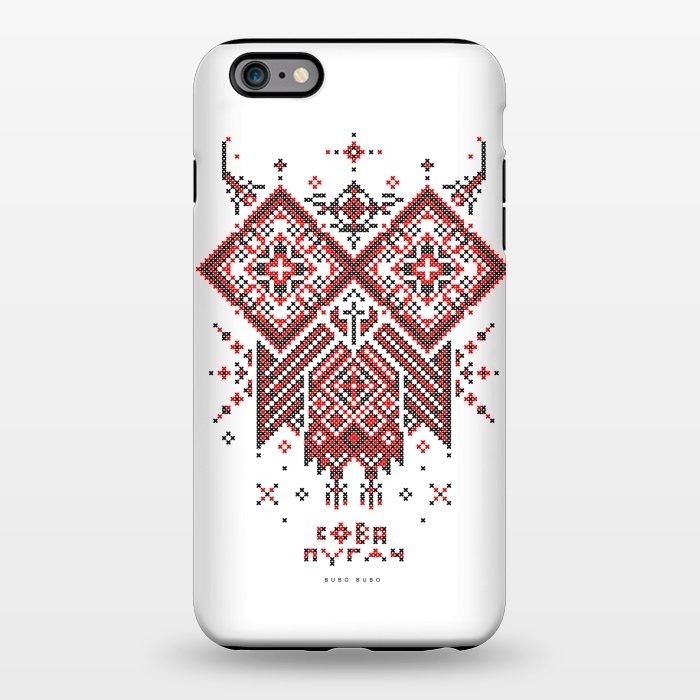 iPhone 6/6s plus StrongFit Owl Bubo Bubo Ornament by Sitchko