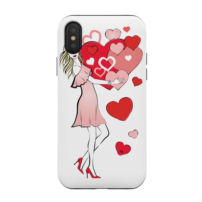 iPhone Xs / X StrongFit Queen of Hearts by Martina