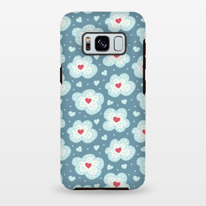 Galaxy S8 plus StrongFit Winter Hearts And Snow Clouds by Boriana Giormova