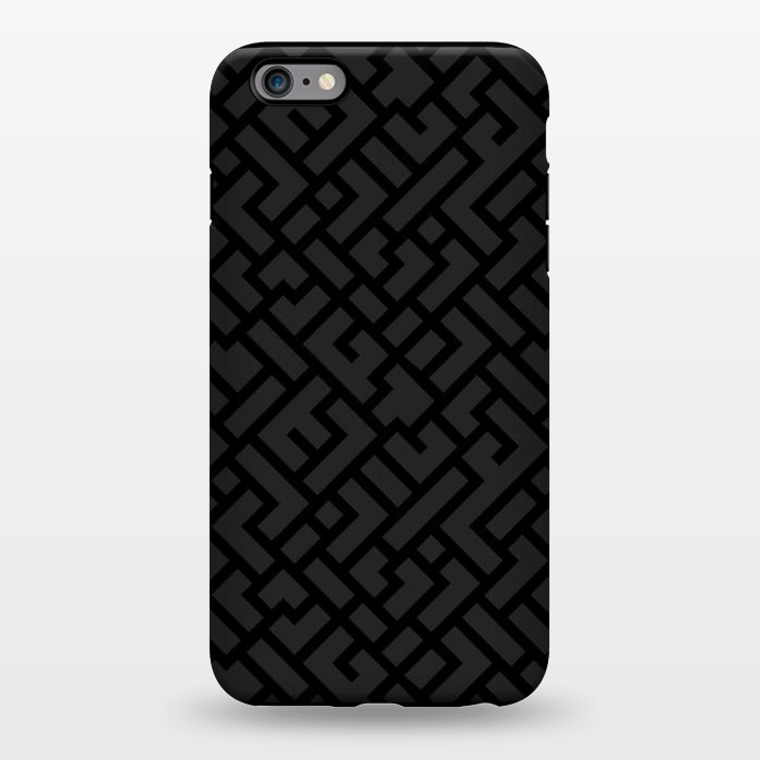 iPhone 6/6s plus StrongFit Black Labyrinth by Sitchko