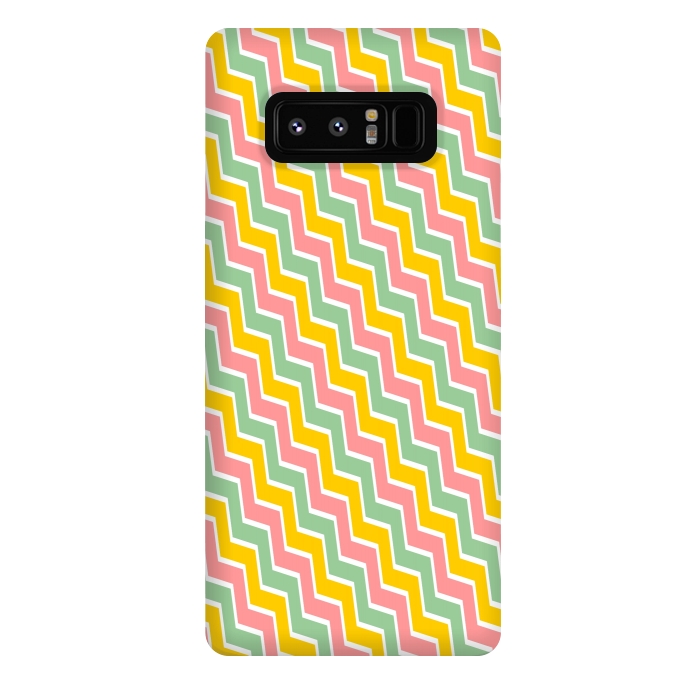 Galaxy Note 8 StrongFit Colorful Chavron by Dhruv Narelia