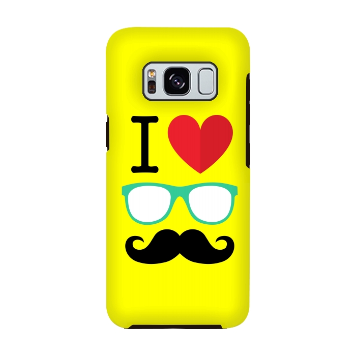 Galaxy S8 StrongFit I Love Moustache by Dhruv Narelia