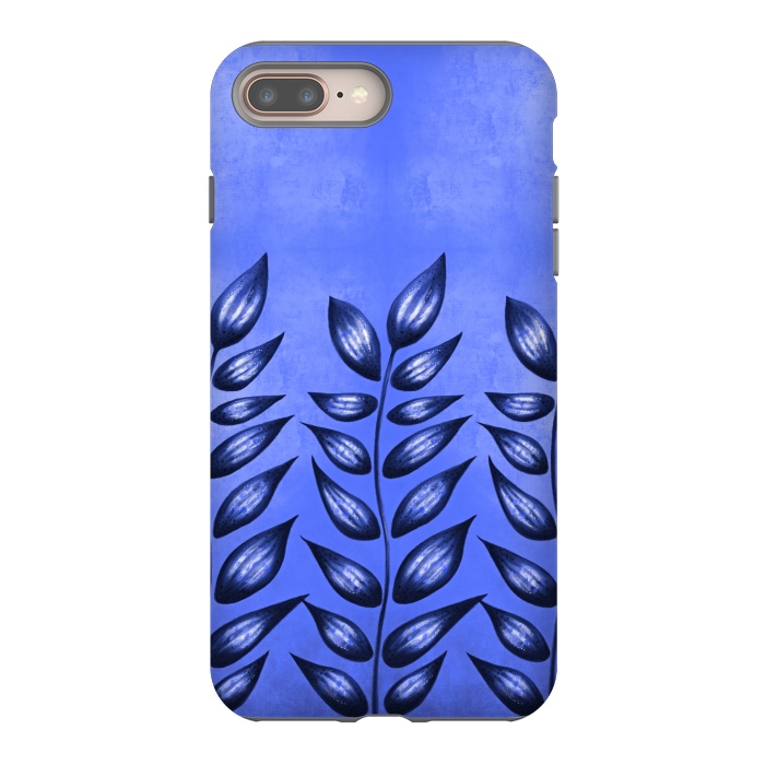iPhone 7 plus StrongFit Beautiful Decorative Blue Plant With Pointy Leaves by Boriana Giormova