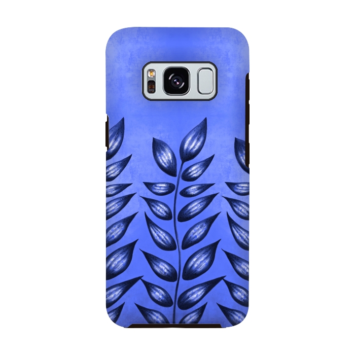 Galaxy S8 StrongFit Beautiful Decorative Blue Plant With Pointy Leaves by Boriana Giormova