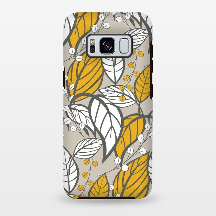 Galaxy S8 plus StrongFit Romantic Floral Beige by Jelena Obradovic
