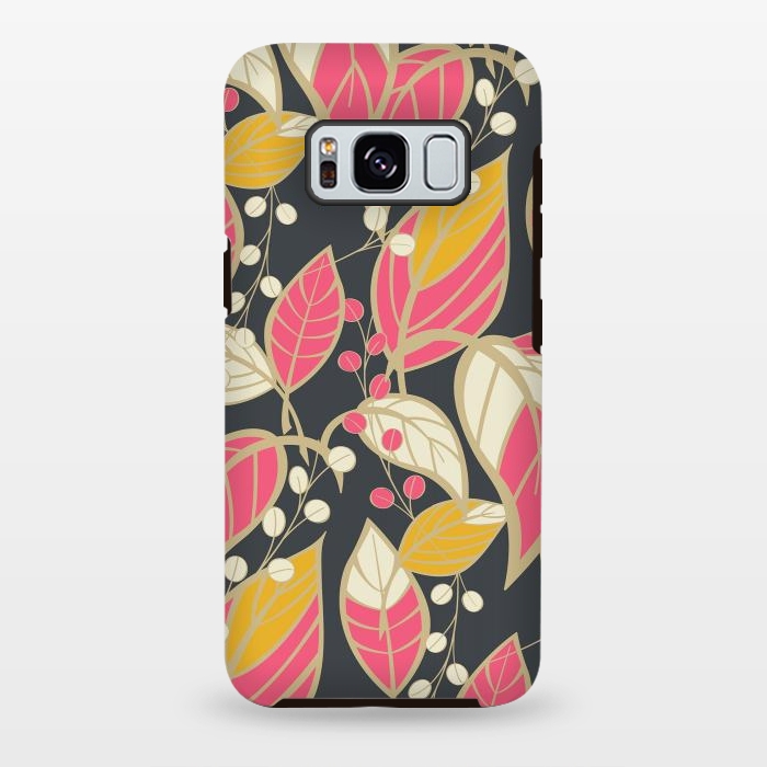 Galaxy S8 plus StrongFit Romantic Floral Dark by Jelena Obradovic