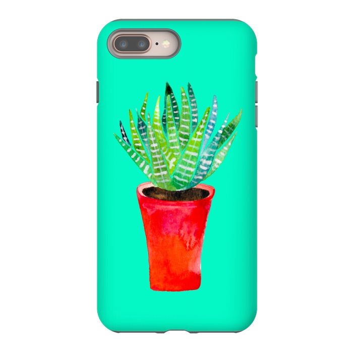 iPhone 7 plus StrongFit Potted Succulent  by Amaya Brydon