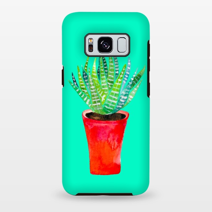 Galaxy S8 plus StrongFit Potted Succulent  by Amaya Brydon