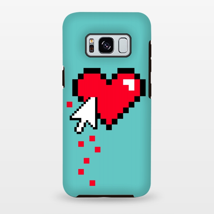 Galaxy S8 plus StrongFit Broken 8 bits Heart I by Dellán