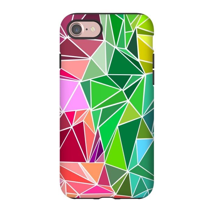 iPhone 7 StrongFit Polygonal colorful pattern by Dhruv Narelia