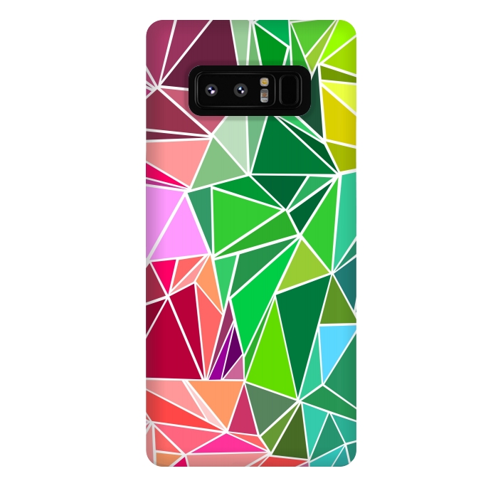 Galaxy Note 8 StrongFit Polygonal colorful pattern by Dhruv Narelia