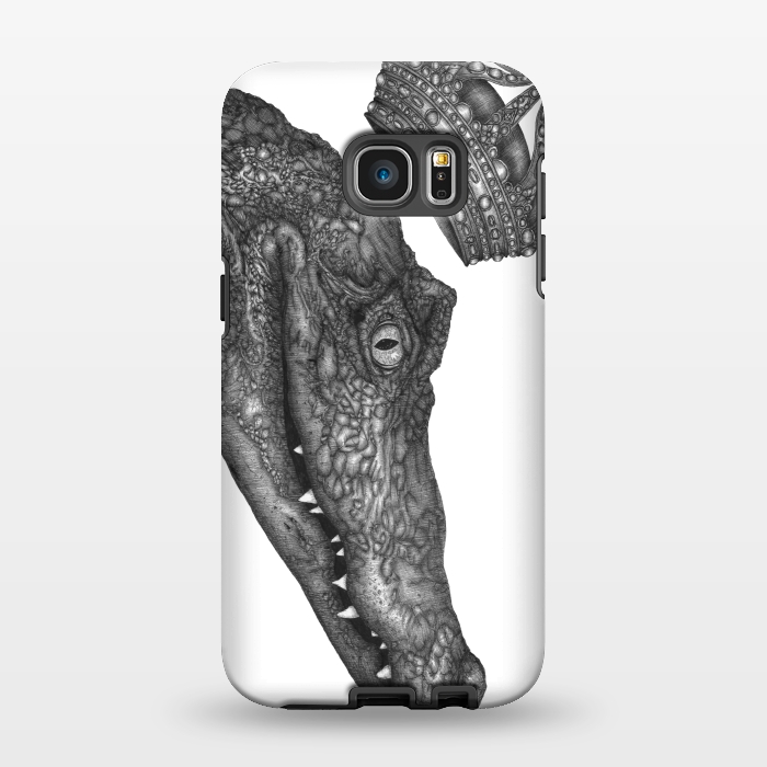 Galaxy S7 EDGE StrongFit The Alligator King by ECMazur 