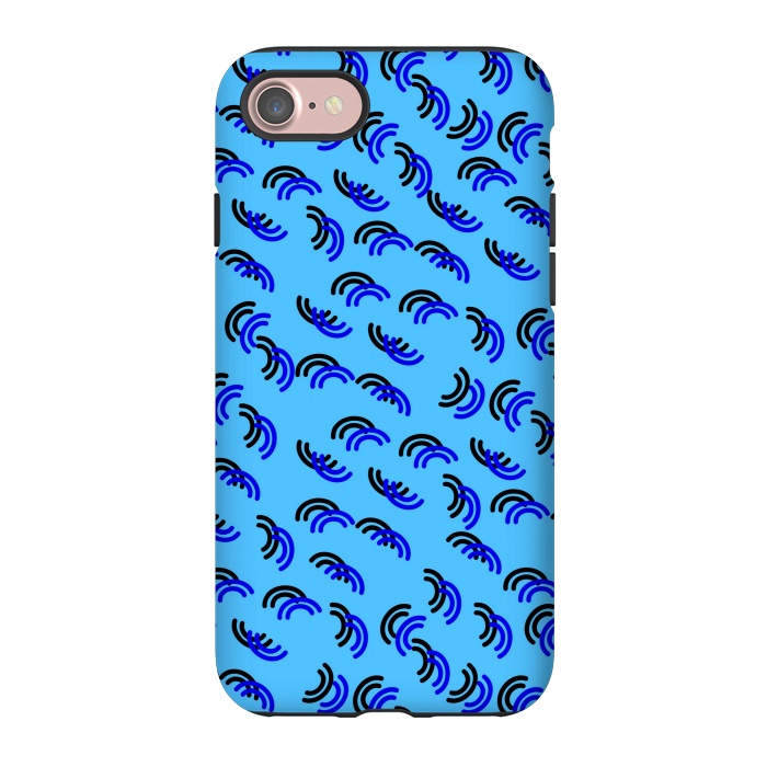 iPhone 7 StrongFit blue pattern by MALLIKA