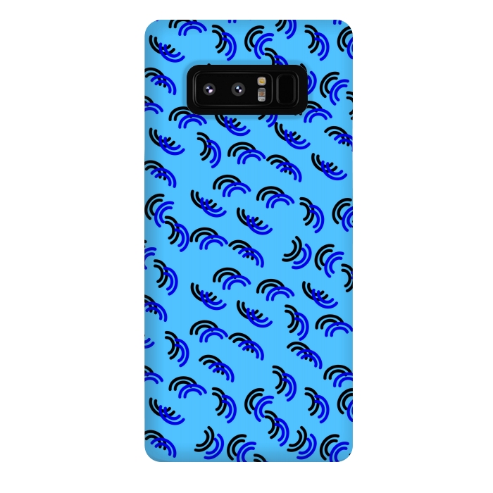 Galaxy Note 8 StrongFit blue pattern by MALLIKA