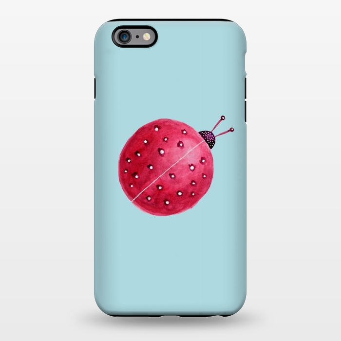 iPhone 6/6s plus StrongFit Pretty Spherical Abstract Watercolor Ladybug by Boriana Giormova