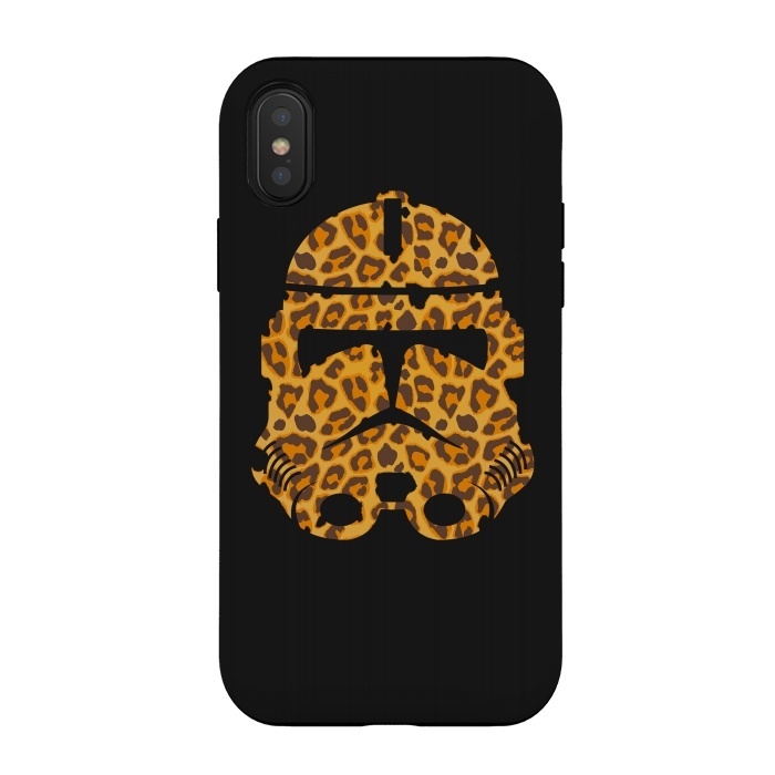 iPhone Xs / X StrongFit Leopard StormTrooper by Sitchko