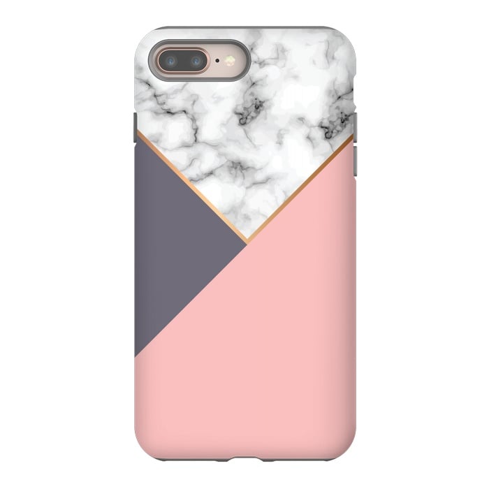 iPhone 7 plus StrongFit Marble Geometry 017 by Jelena Obradovic
