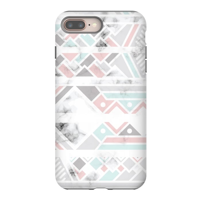 iPhone 7 plus StrongFit Marble Geometry 027 by Jelena Obradovic