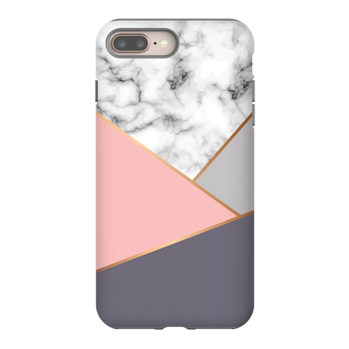 iPhone 7 plus StrongFit Marble Geometry 033 by Jelena Obradovic