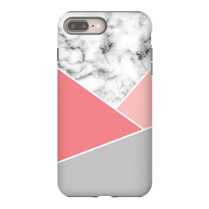 iPhone 7 plus StrongFit Marble Geometry 034 by Jelena Obradovic