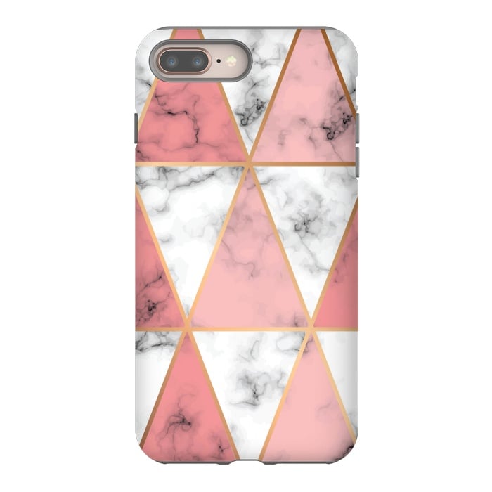 iPhone 7 plus StrongFit Marble Geometry 037 by Jelena Obradovic