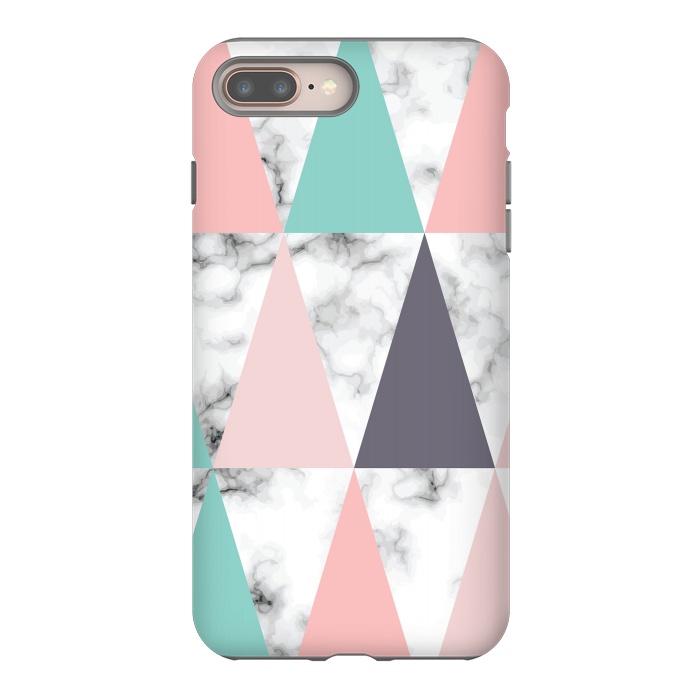 iPhone 7 plus StrongFit Marble Geometry 039 by Jelena Obradovic