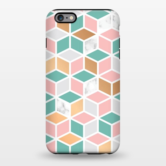 iPhone 6/6s plus StrongFit Marble Cube Geometry 050 by Jelena Obradovic