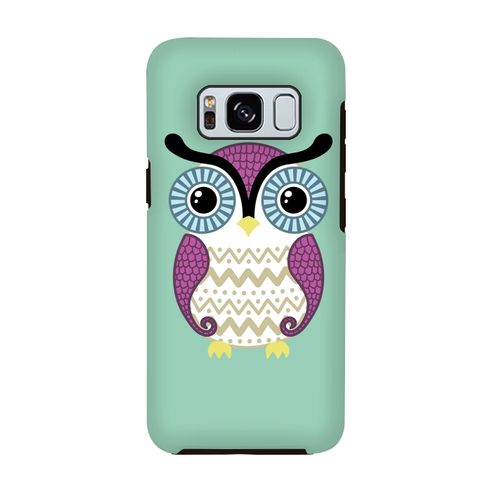 Galaxy S8 StrongFit Cute owl by Laura Nagel