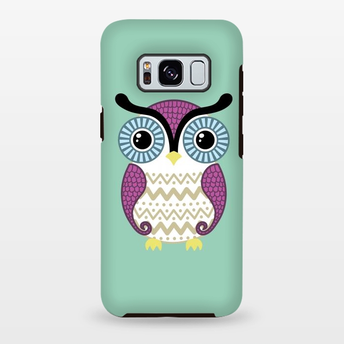 Galaxy S8 plus StrongFit Cute owl by Laura Nagel