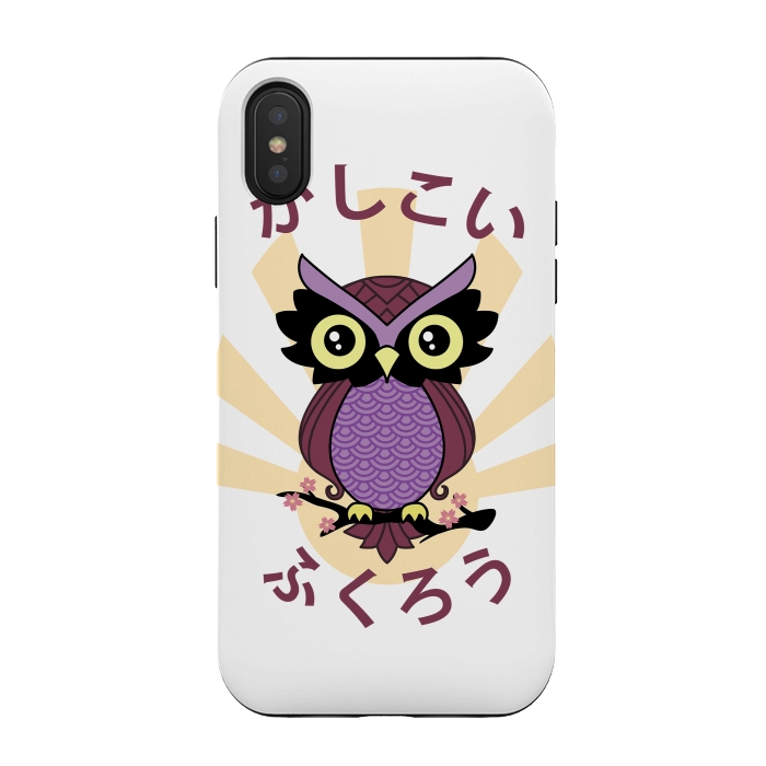 iPhone Xs / X StrongFit Wise owl by Laura Nagel