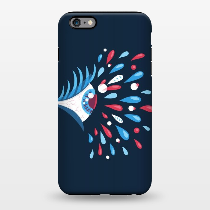 iPhone 6/6s plus StrongFit Bright Colorful Splash Psychedelic Eye by Boriana Giormova