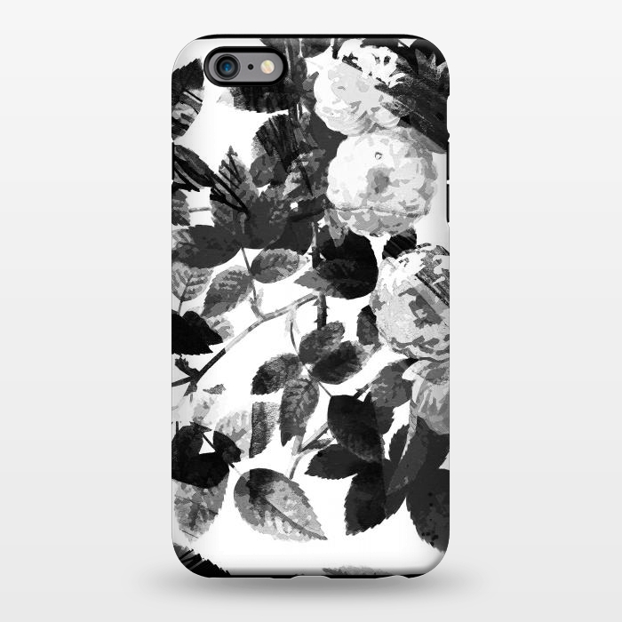 iPhone 6/6s plus StrongFit Black and white ink roses by Oana 