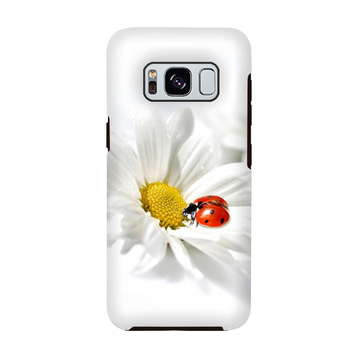 Galaxy S8 StrongFit Daisy flower & Ladybug by Bledi