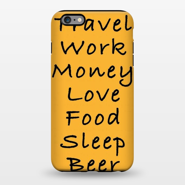 iPhone 6/6s plus StrongFit travel work money love food sleep by MALLIKA