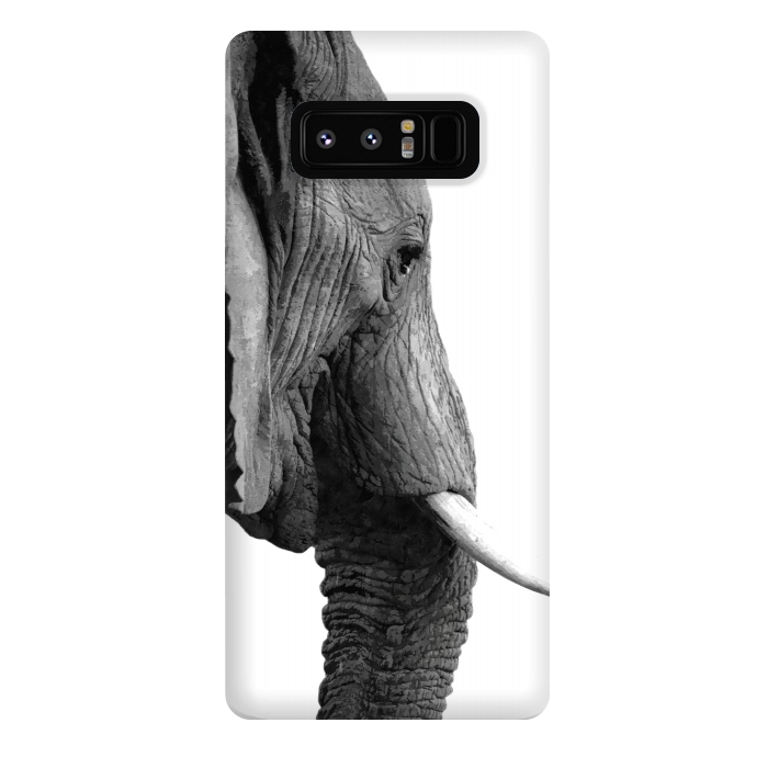 Galaxy Note 8 StrongFit Black and White Elephant Profile by Alemi