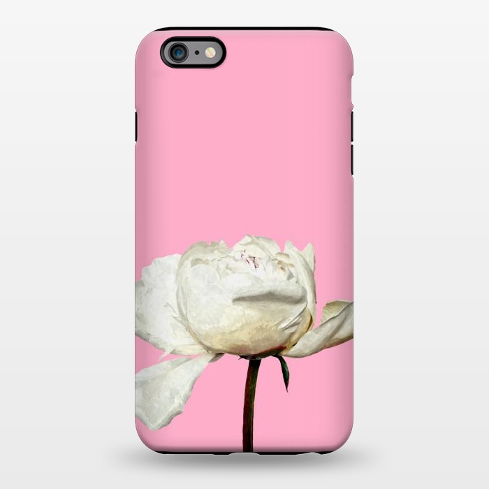 iPhone 6/6s plus StrongFit White Peony Pink Background by Alemi
