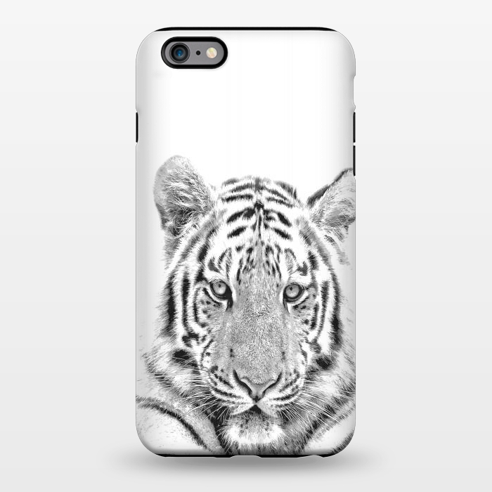 iPhone 6/6s plus StrongFit Black and White Tiger by Alemi